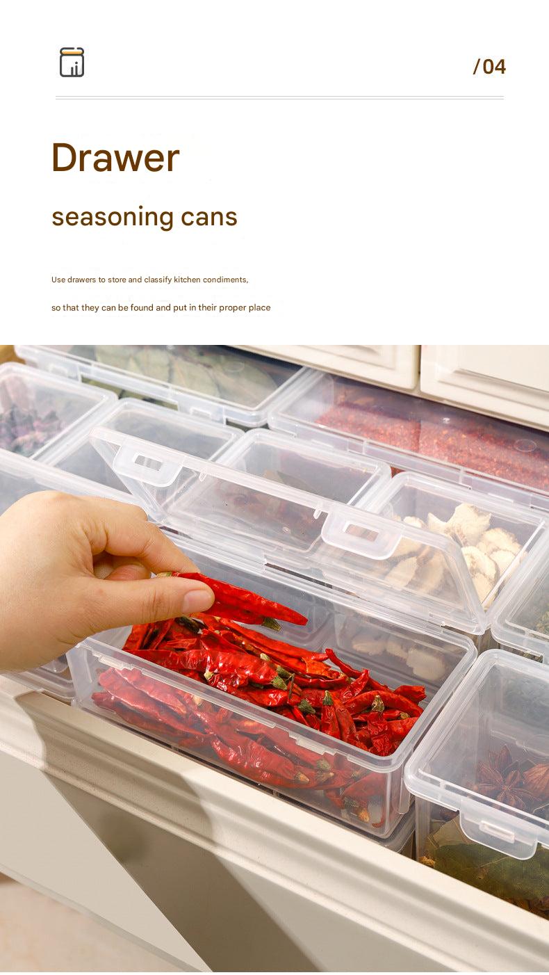 Spice storage container with dried chili