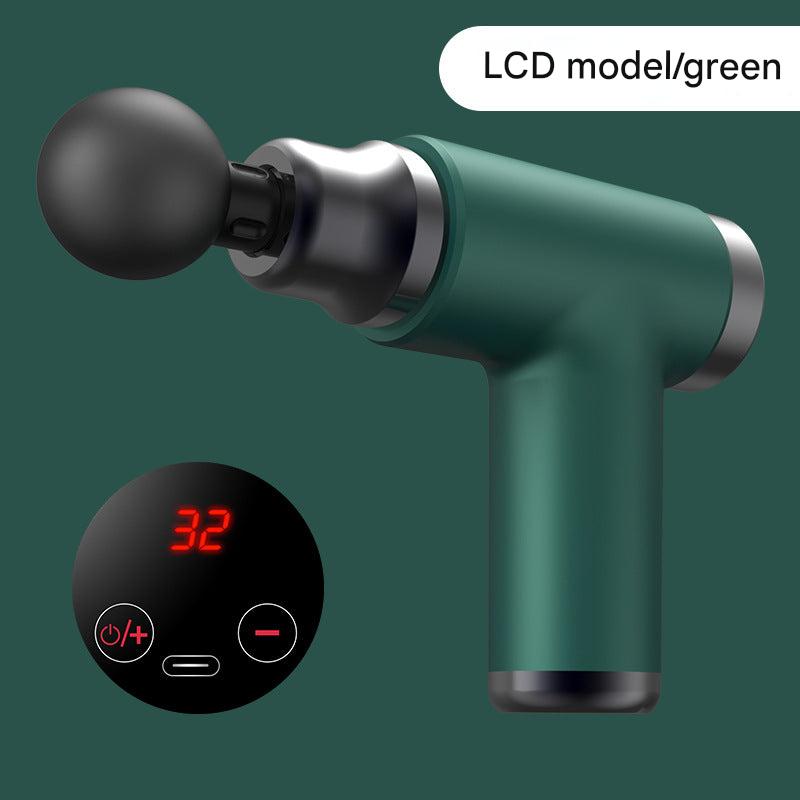 Image of the massage gun in a stylish carrying case