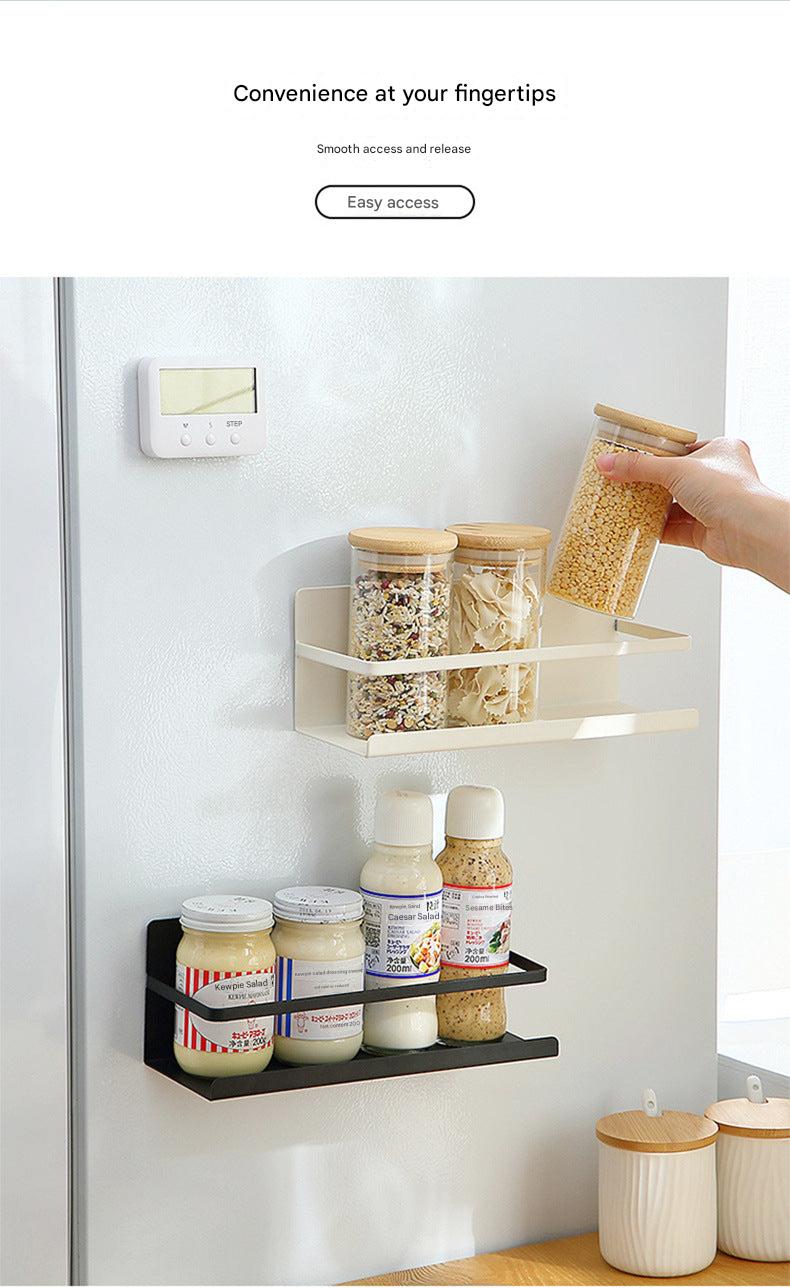 Magnetic kitchen organizer in use