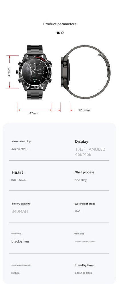 Bluetooth Smartwatch with Charging Dock