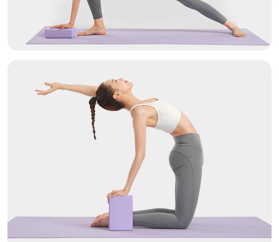 Mint Green yoga brick for stability