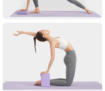 Mint Green yoga brick for stability
