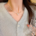Broken Silver Pearl Necklace