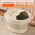 Cream Foot Soaking Bucket with Lid