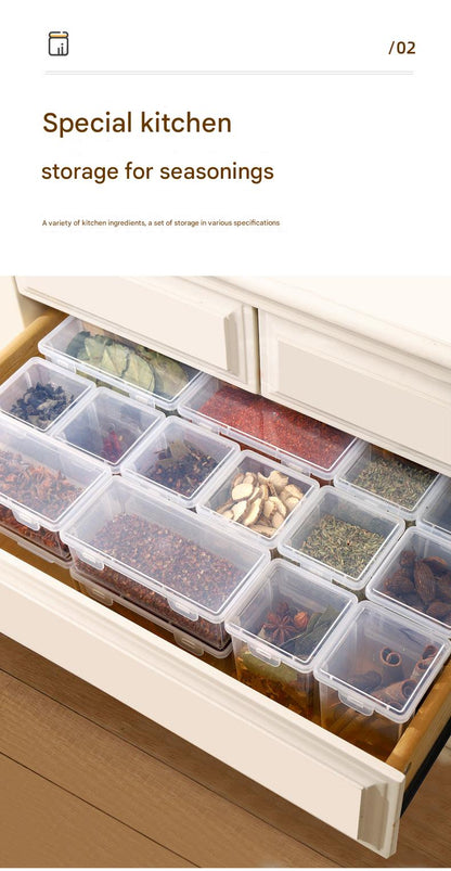 Modern square spice box design