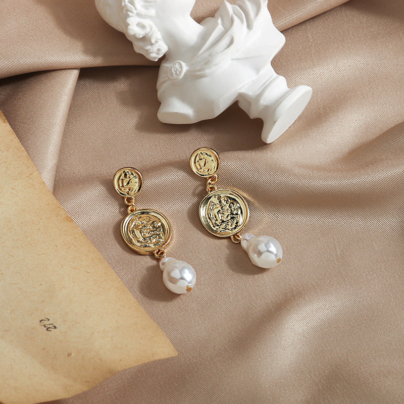 Lightweight Alloy Pearl Earrings