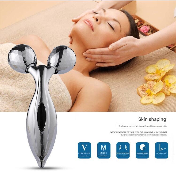 3D facial roller massager for glowing skin