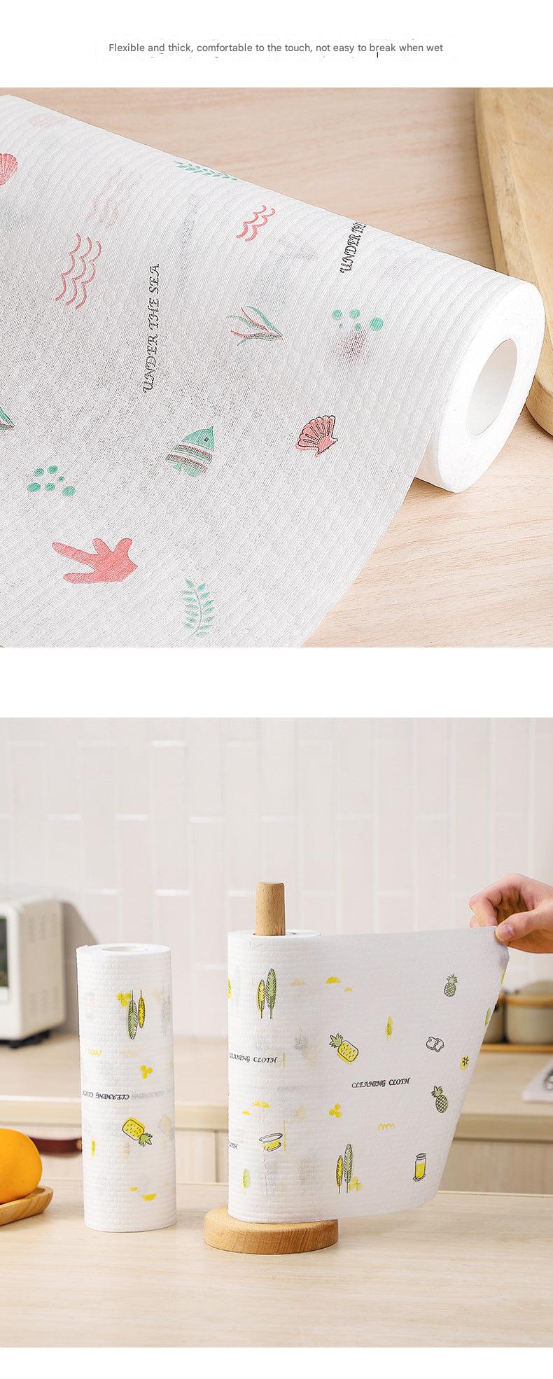 Stylish kitchen paper towels displayed