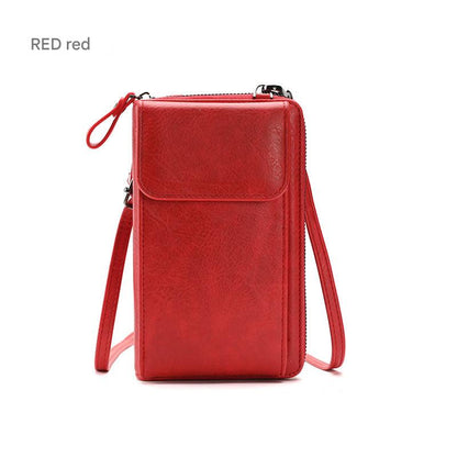 Women's crossbody wallet pink