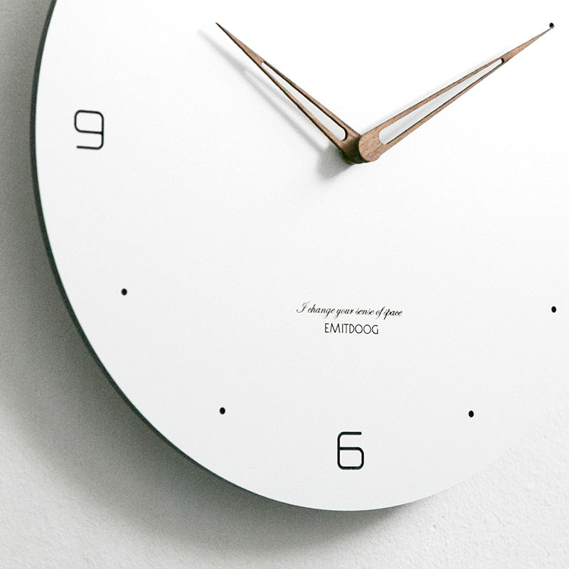 Decorative wall clock on white background