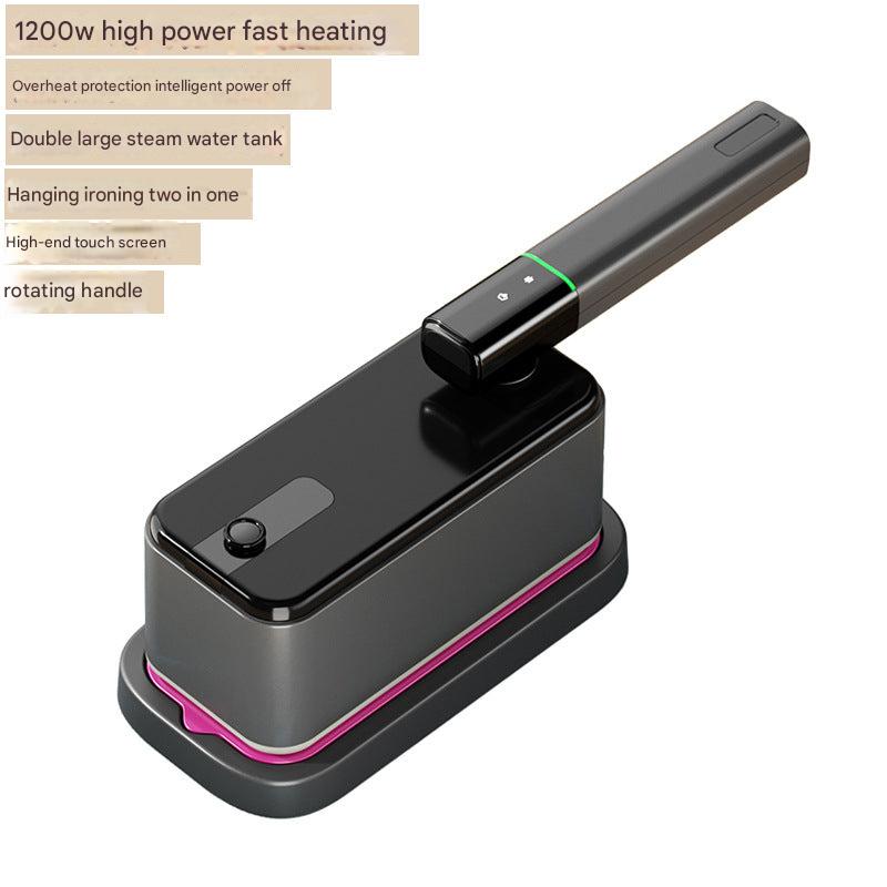 Compact steam iron on display