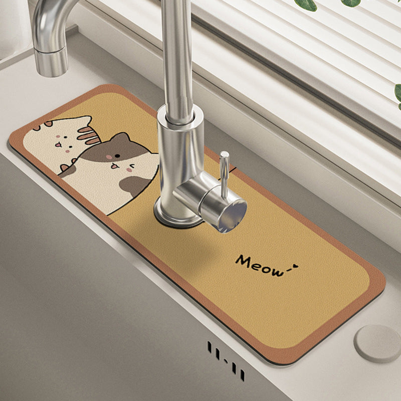 Silica Gel Water Tap Drain Mat Image 6