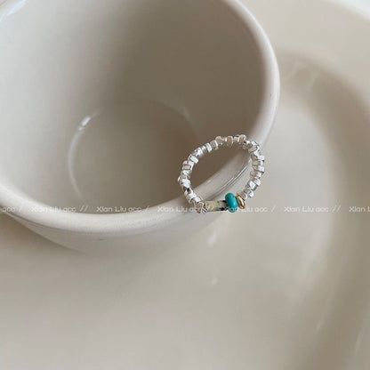 Geometric Silver Open Finger Jewelry