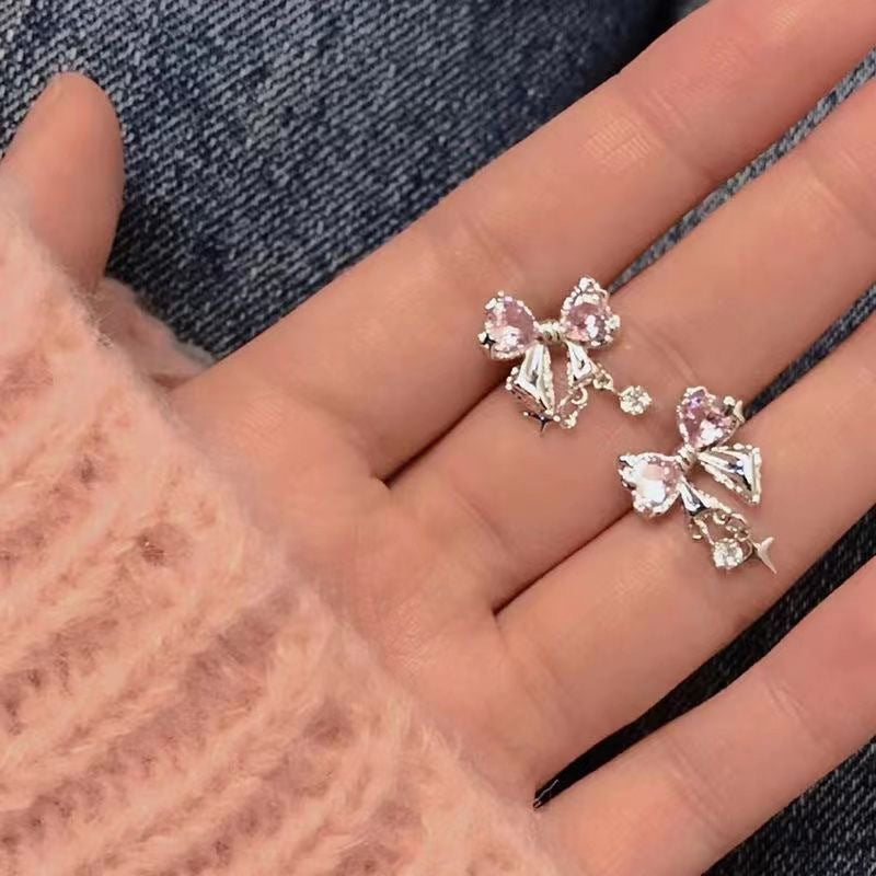 Colorful zircon ear studs image 6
