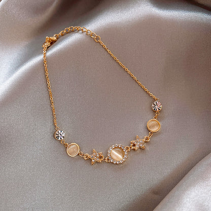 star-shaped cat eye stone bracelet image 9