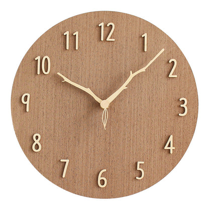 Elegant wall clock in living room setting