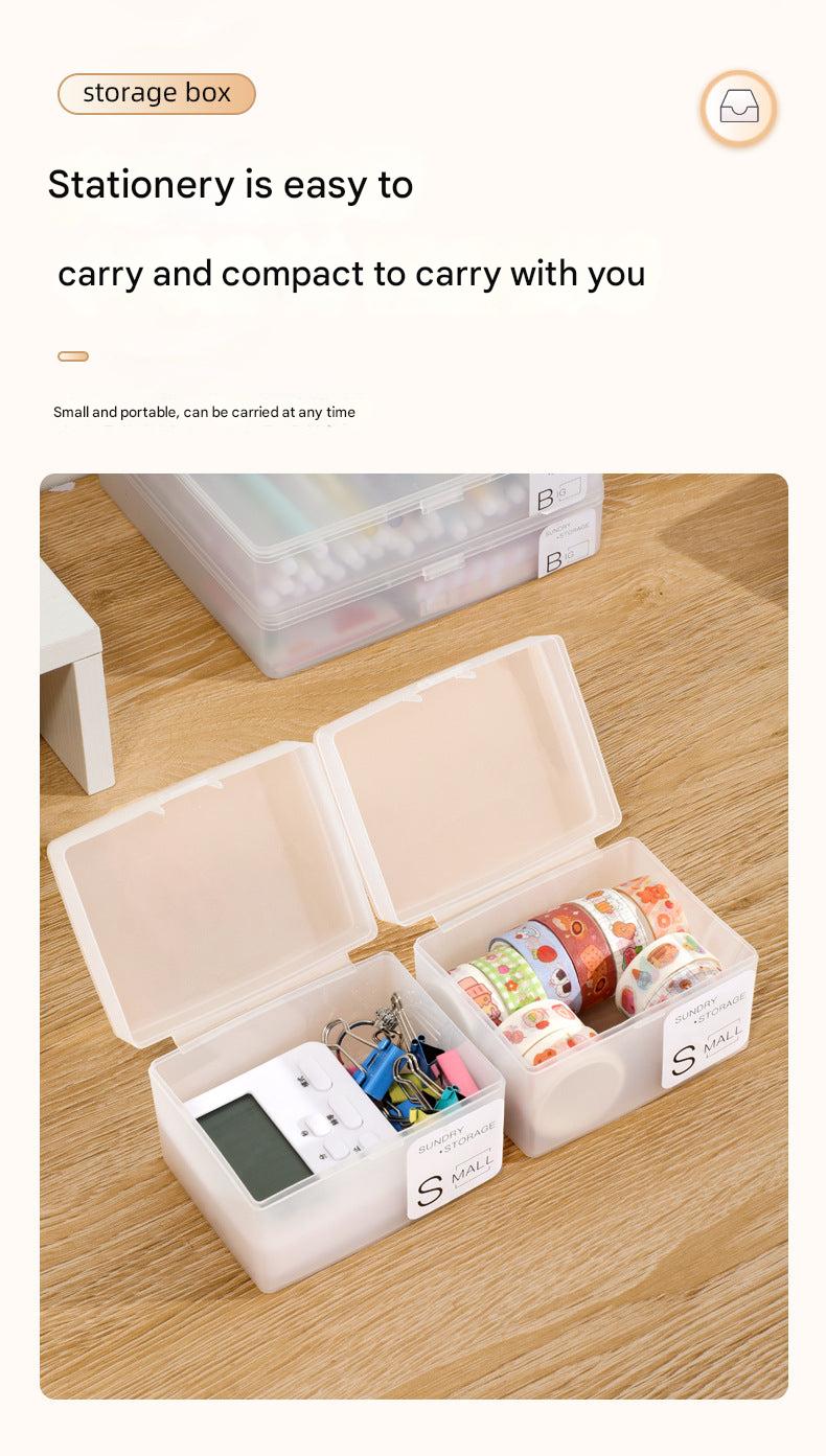 Small square storage box for cosmetics
