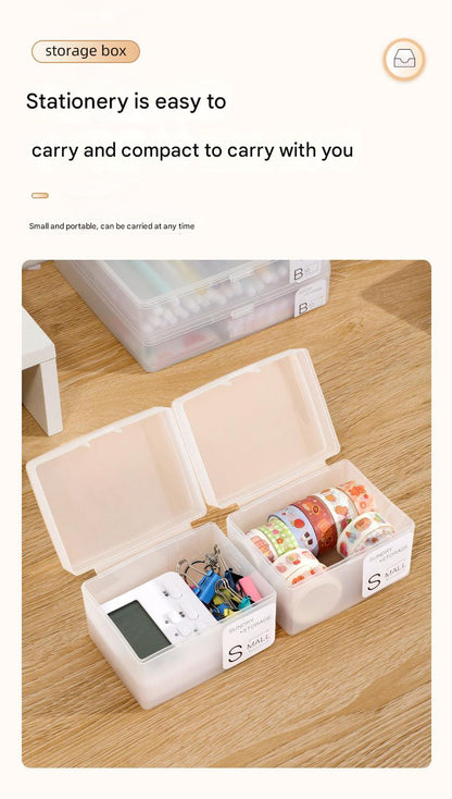 Small square storage box for cosmetics