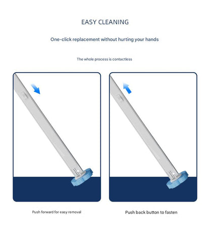 White toilet brush set displaying lavender sponge