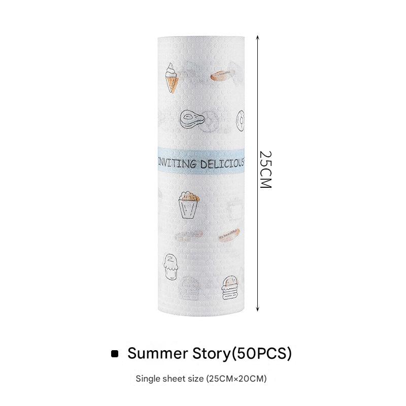 Stylish kitchen paper towels displayed
