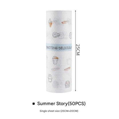 Stylish kitchen paper towels displayed