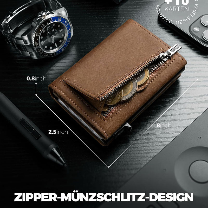 RFID wallet for men in black color