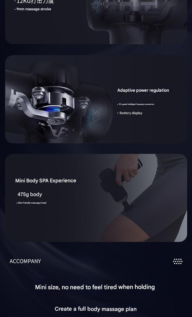 Image of the Portable Electric Massage Gun with charging cable