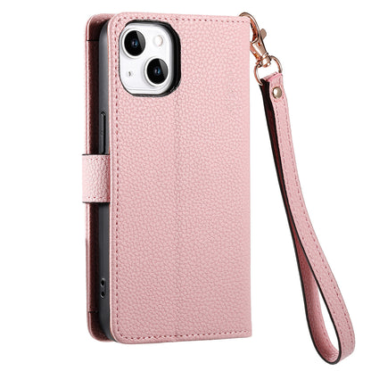 Stylish iPhone 16 Pro Max Heart-Shaped PU Leather Case with RFID Protection & Adjustable Strap