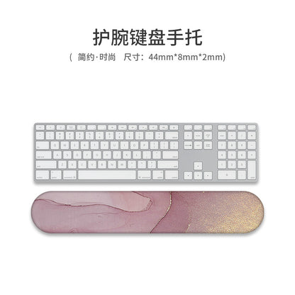 Custom Memory Foam Wrist Support Mouse Pad & Keyboard Rest for Ergonomic Comfort - Vibrant Designs