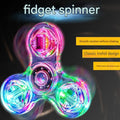 Crystal Glowing Fidget Spinner in Plastic Box (Pack of 1)