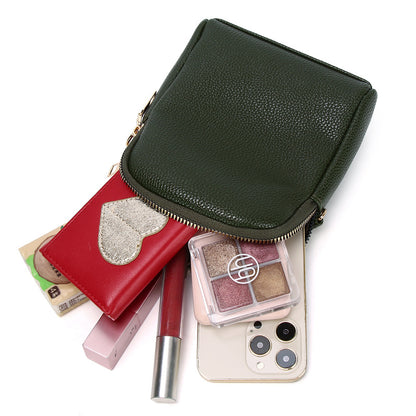 Chic Color-Block Mini Round Bag side view