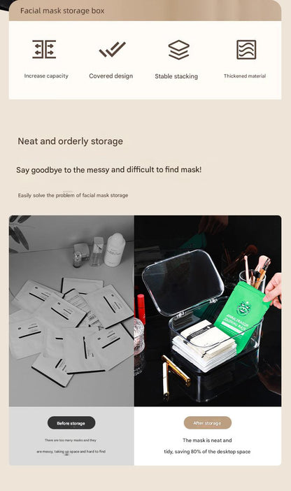 modern makeup storage box with lid