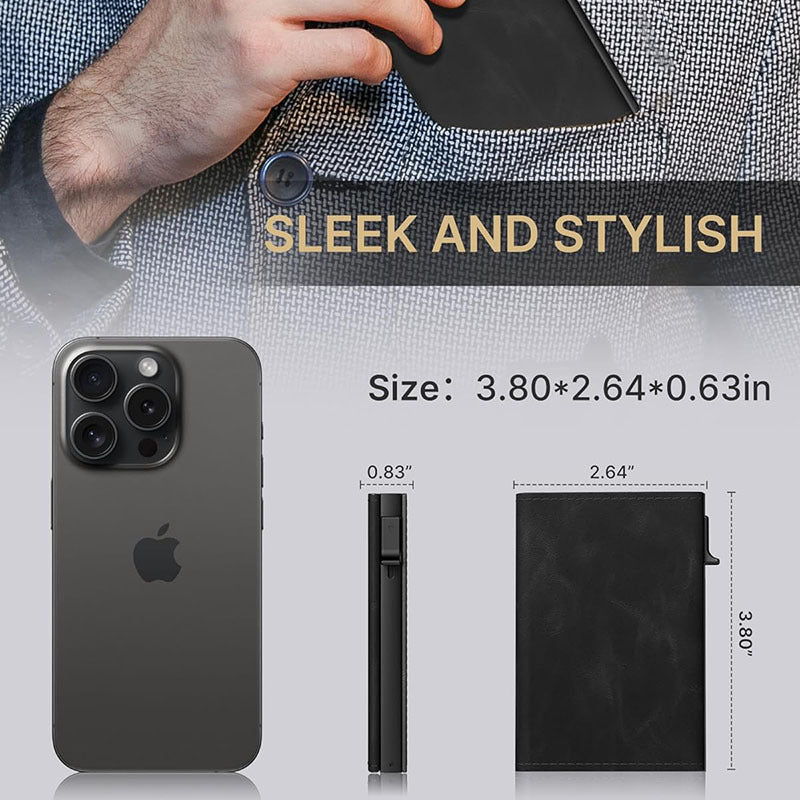 Aluminum wallet close-up image 3