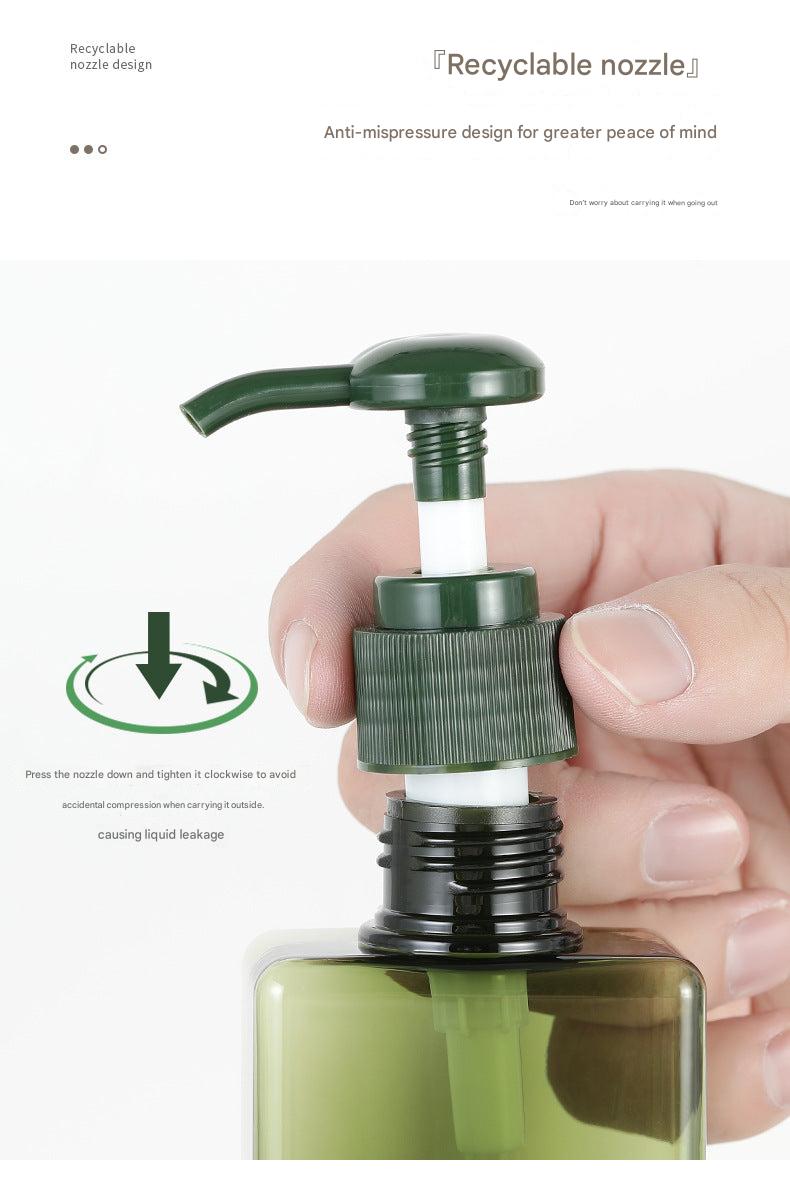 Portable travel bottle for liquid soap