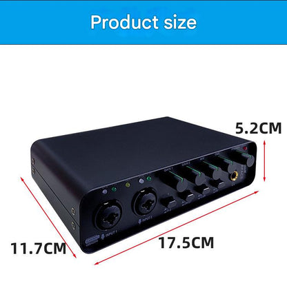 External sound card for live recording