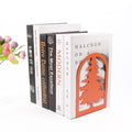 Christmas Tree Bookends Set of Two - Orange