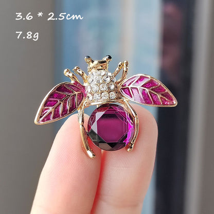Charming Bee Pin on Jacket Image 4