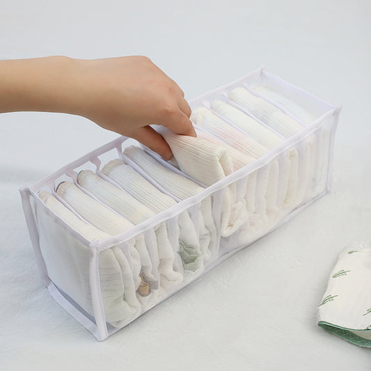 Image of nylon drawer organizer for underwear storage