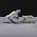 Mechanical War God Wolf Silver-Blue Transforming Fidget Spinner (Pack of 2)