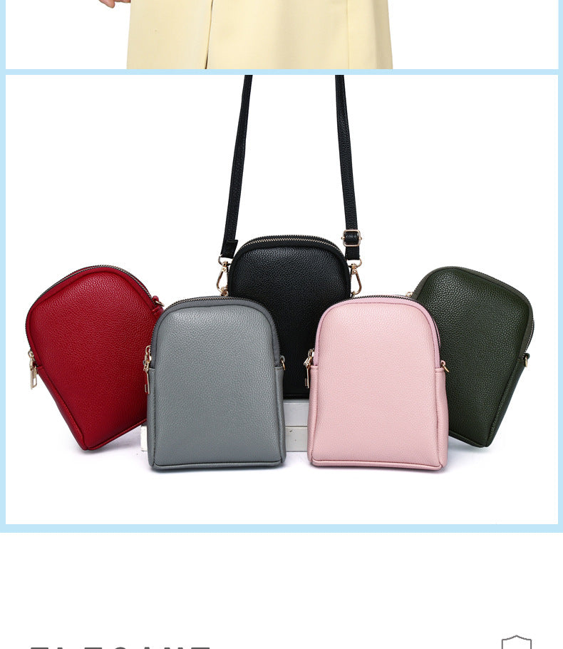 Chic Color-Block Mini Round Bag on a model