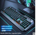 Wired Black - [Ice Blue Light Blue Switch - Multifunctional Knob]