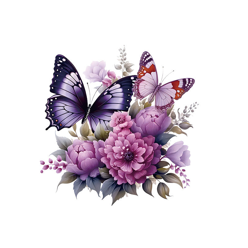 Butterfly toilet sticker design 3