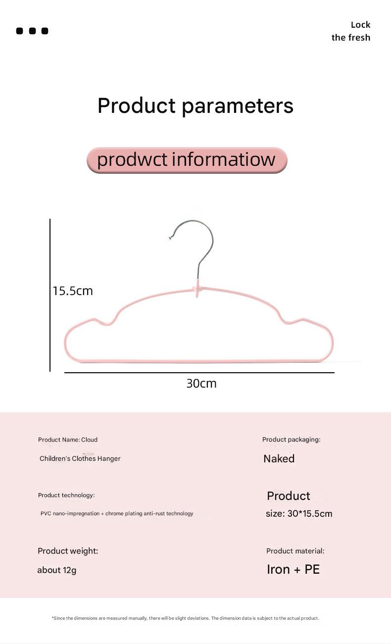 Eco-friendly plastic hangers for nursery organization