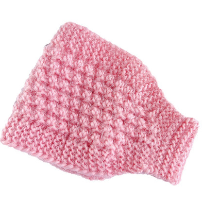 Stylish knitted ear warmer black