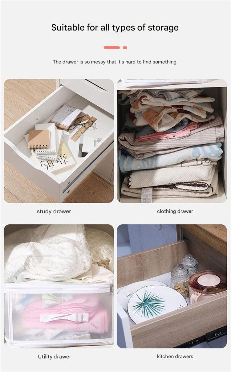 Versatile transparent dividers for home organization