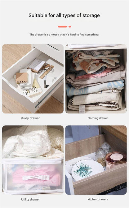 Versatile transparent dividers for home organization