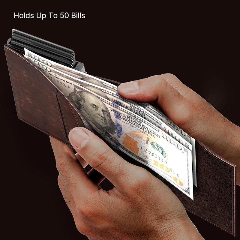 Trifold wallet open view image 2