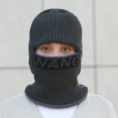 Men's winter beanie hat in dark gray