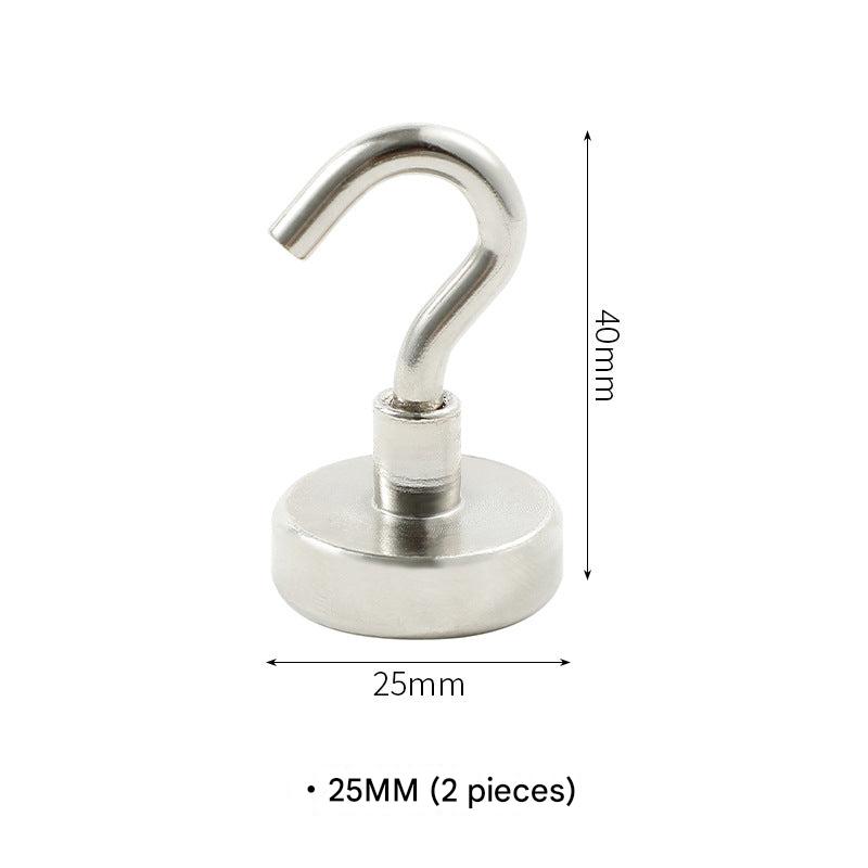 Set of two magnetic hooks in packaging