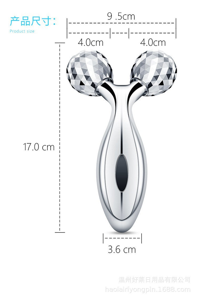 Portable face lifting roller for skincare